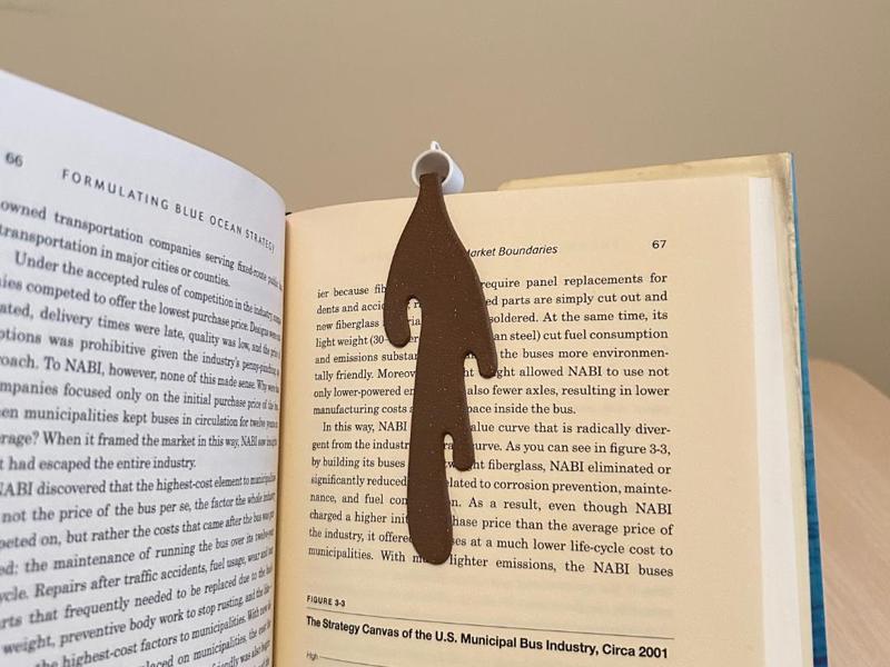 Spilled Coffee Bookmark