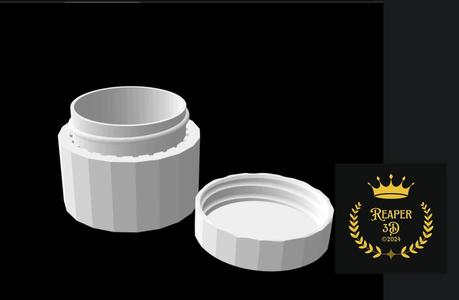 Container with Screwable Lid.