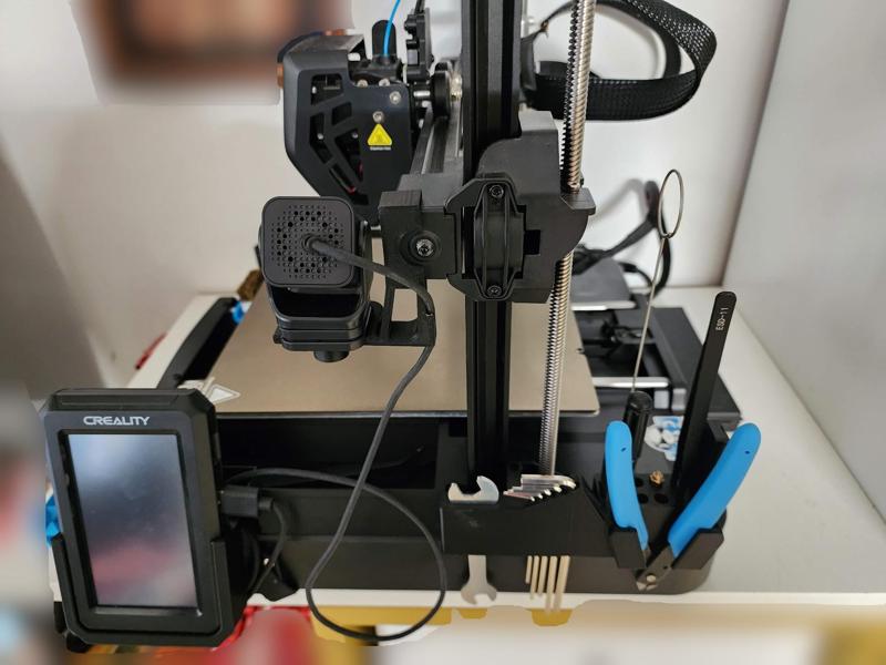 Ender 3 v3 SE/KE Right Side Setup (Nebula Pad / display, tools, bin)