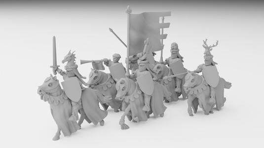 Medieval Knight Miniatures (modular, 32mm/28 heroic)