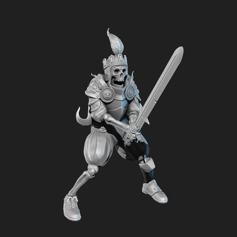 Skeleton king presupported