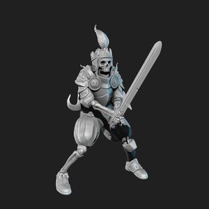 Skeleton king presupported