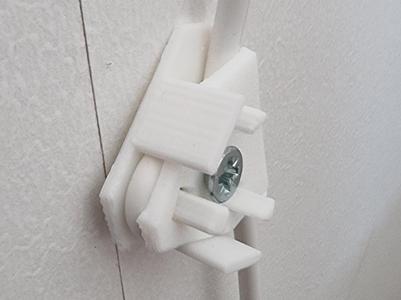 Cable strain relief wall mount