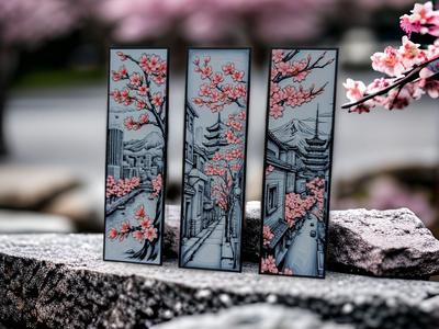 Cherry Blossom Bookmark Set - One more Chapter
