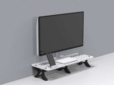 Modular, Expandable, & Customizable Monitor Riser