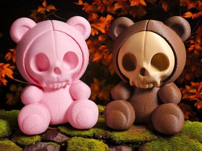 Teddy Bear Skull Decor