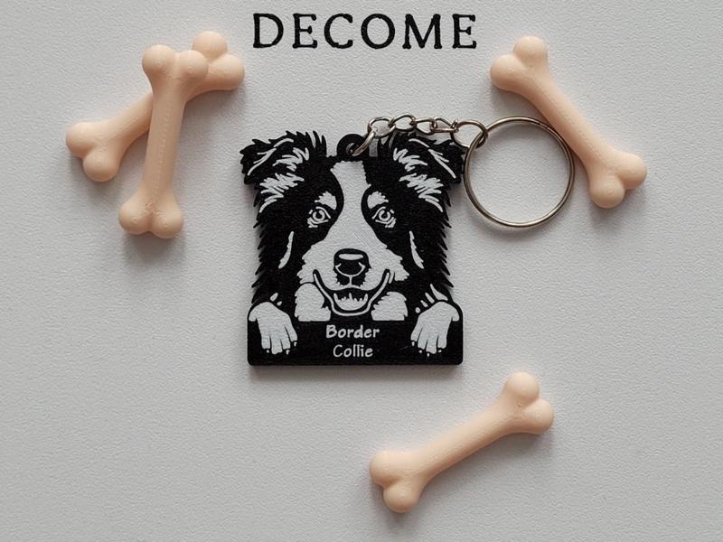 Border Collie keychain