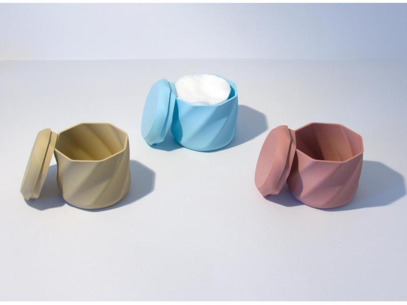 Octagonal Box for Cotton Pads