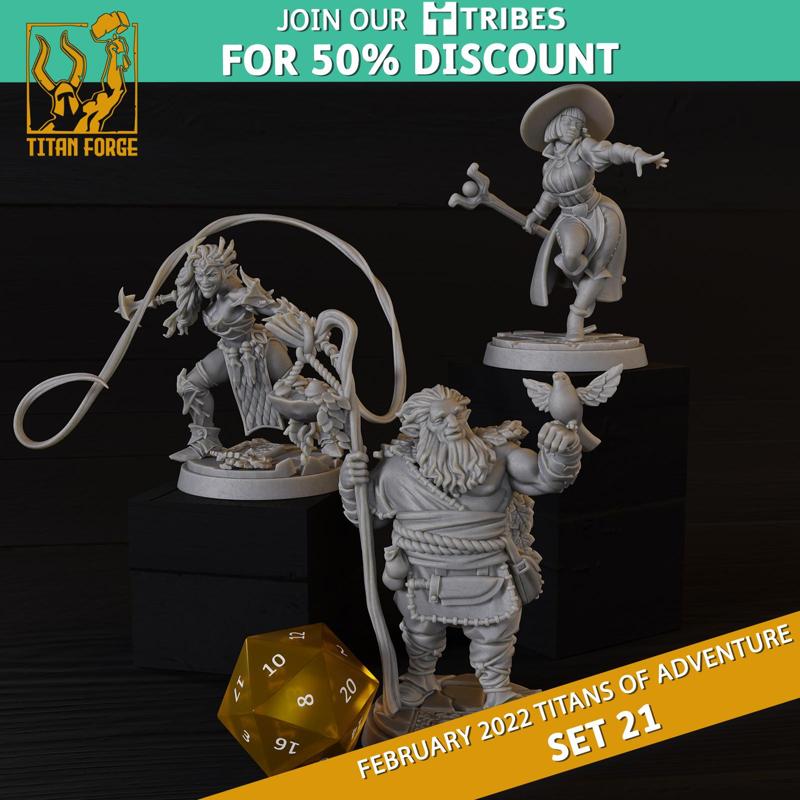 RPG - DnD Hero Characters - Titans of Adventure Set 21
