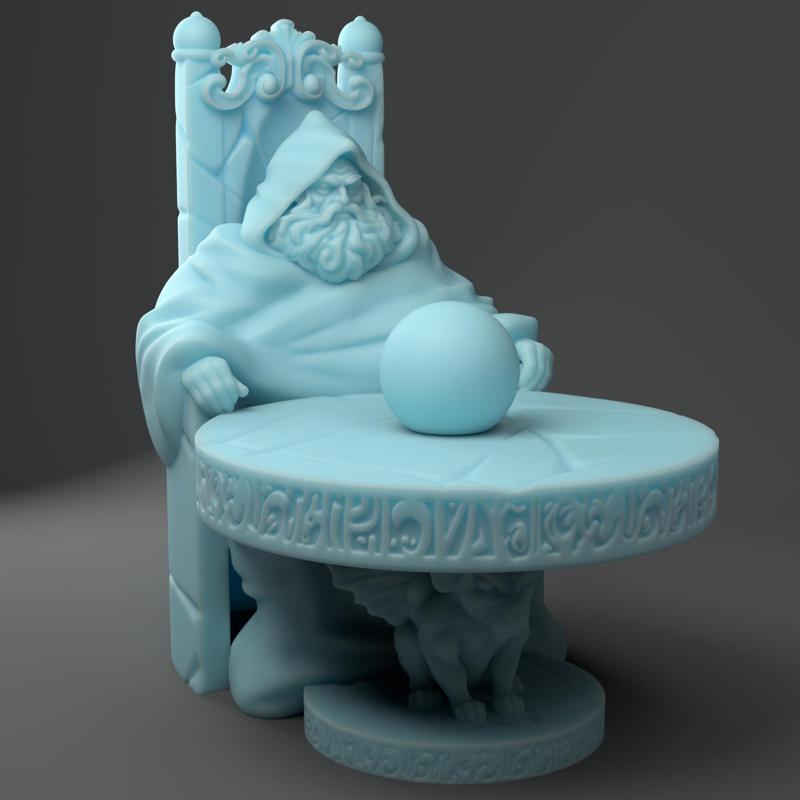 Orb Pondering Wizard