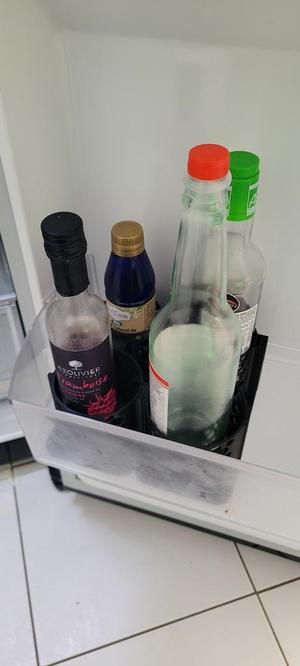 Support bouteilles frigo modulable