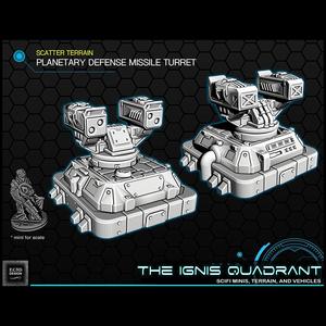 Sci-fi Planetary Defence Missile Turret [Support-Free]