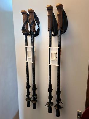 Hiking Pole wall holder