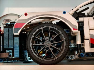 Lego 42096 Modified Wheel Rims (42056 911 GT3 RS Technic Type)
