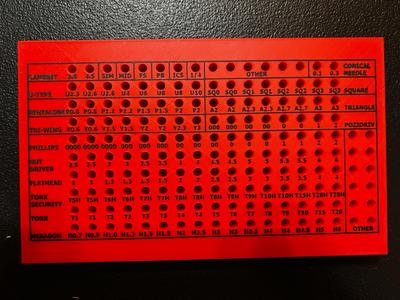 Gridfinity 172pc 4mm Precision Bit Organizer 
