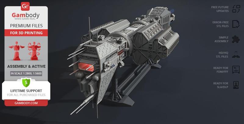 EAS Omega Class Destroyer 3D Printing Model | Assembly