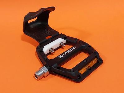 K-PEDC Mtn. Bike Pedals - Toe Clip Adapters for 1/2 or Full Toe Clips   