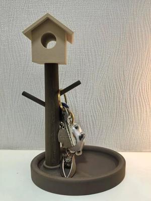 Little Bird's Home - Key Holder and Entryway Organizer
