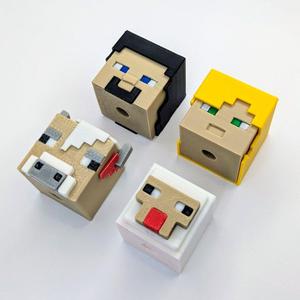 Minecraft Beads Starter Set - Steve, Alex, Cow, Sheep