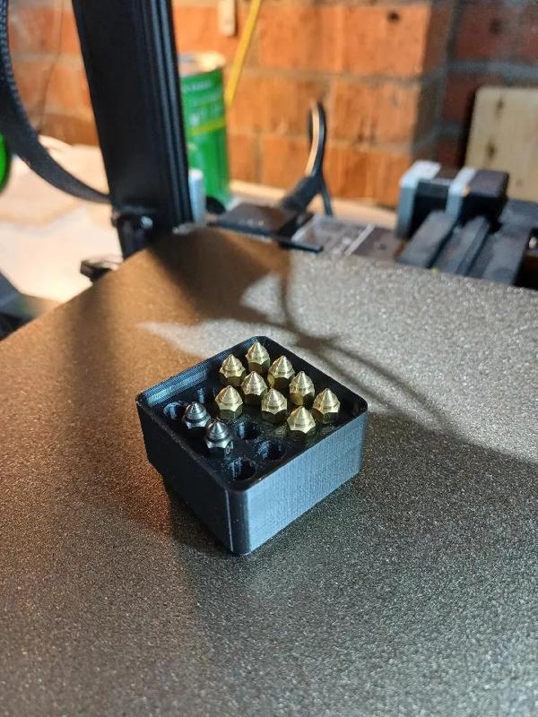 Gridfinity 3D Printer Nozzle Bin   