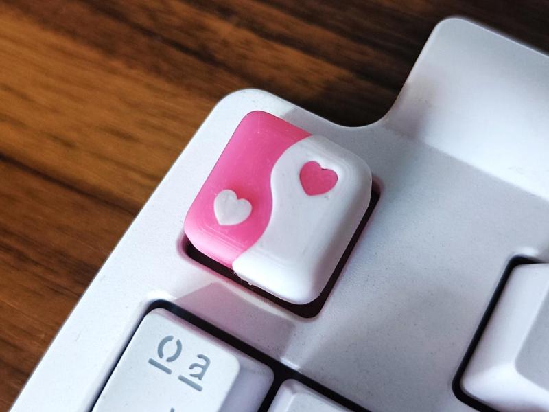 Yin Yang love keycap - mechanical keyboard 