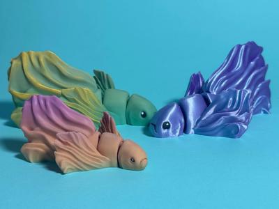 Articulated Betta Fish - Easy Print