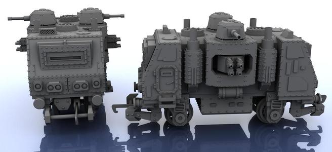 OO Train - Warhammer Style - 1 Segment Central