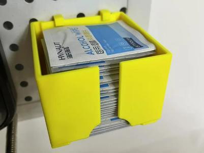 Wet Wipe Holder (for Pegboard with Round Holes)