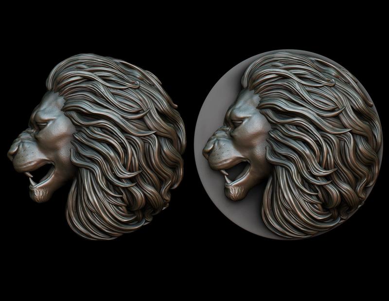 Lion pendant 2 - three versions