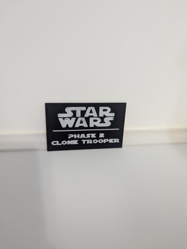 Phase 2 Clone Trooper Multicolor Nameplates