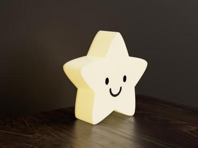 Smiling star lamp.