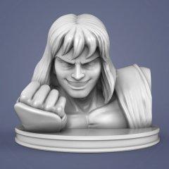 Ken Masters Bust 3D Printing Miniature | Static