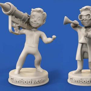 Vault Boy: Big Guns and Chemist 3D Print Files | Static Figures