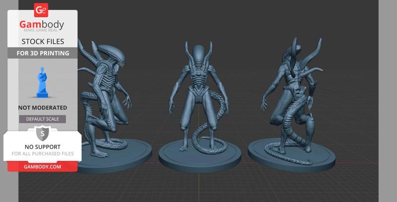 Xenomorph Full Body Alien Sculpt