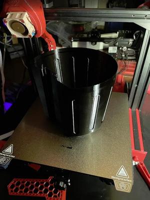 <2h Optimized for Spiral-Vase Mode | Removable Desk Bin Trash Can V2   