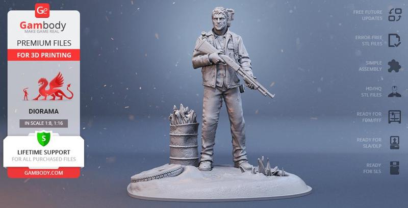 Joel 3D Printing Figurine | Assembly