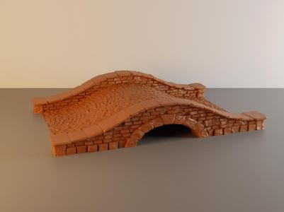 Stone bridge for tabletop wargaming