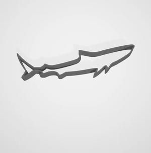 Easy, Low Filament Shark Cookie Cutter   