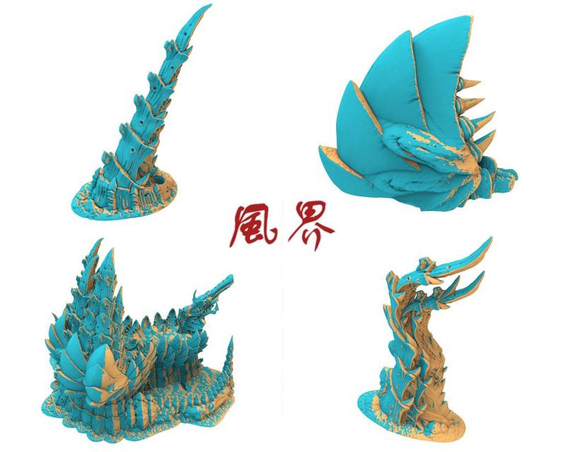 Fukai, Alien hive terrain, playable with 40k tyranid,  starship trooper, OPR, Damocles