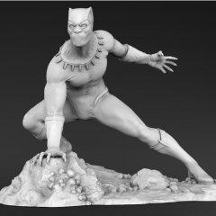 Black Panther 3D Printing Figurine | Assembly