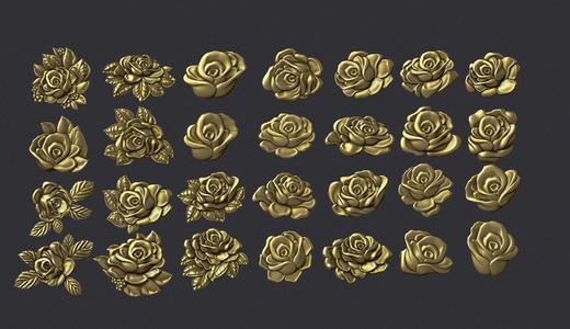 Roses relief set