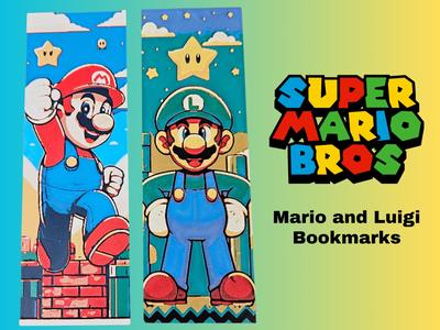 Super Mario Brothers -- Mario and Luigi Bookmarks