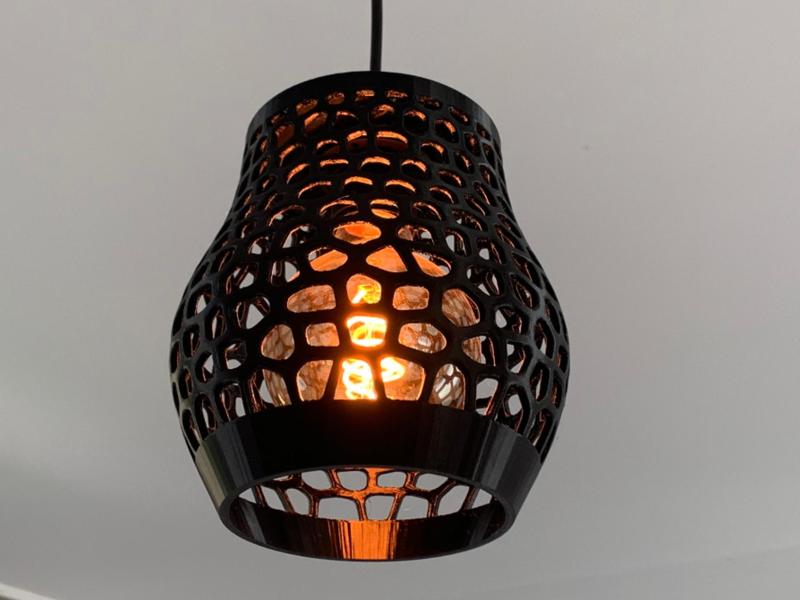Voronoi style Lamp/Vase "chandelier"