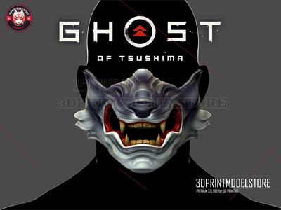 Wolf of Tsushima Mask - Ghost of Tsushima Oni Samurai Helmet