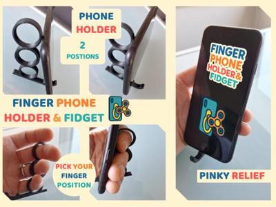 FINGER PHONE HOLDER & FIDGET 