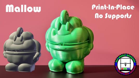 Mallow - Super Mario RPG - Print In Place - No Supports