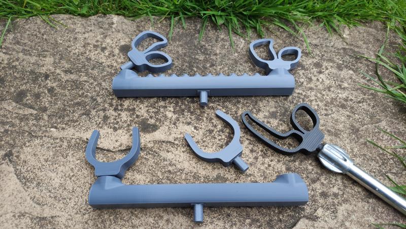 Fishing Rod Rest Pack, Buzz Bar, Method Feeder Side Strike Single and Multi Rod Rest, Rod Butt Rear Rest