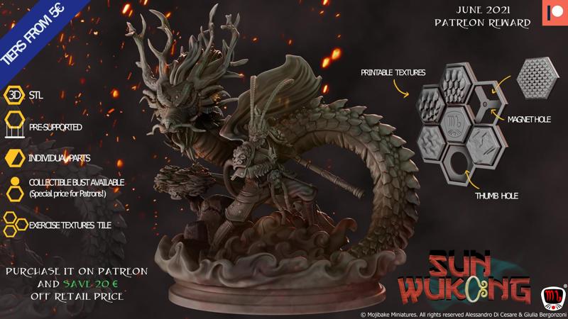 Sun Wukong, The Monkey King Diorama (Pre-supported)