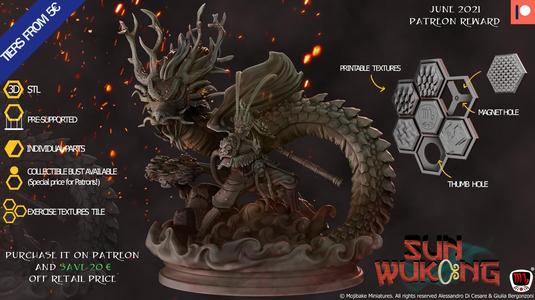 Sun Wukong, The Monkey King Diorama (Pre-supported)