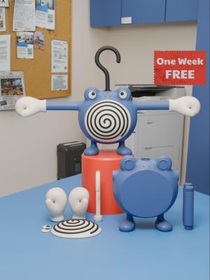Poliwhirl Hanger Pokemon